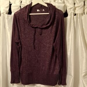 Xersion Women's Maroon Hooded Sweater Lg